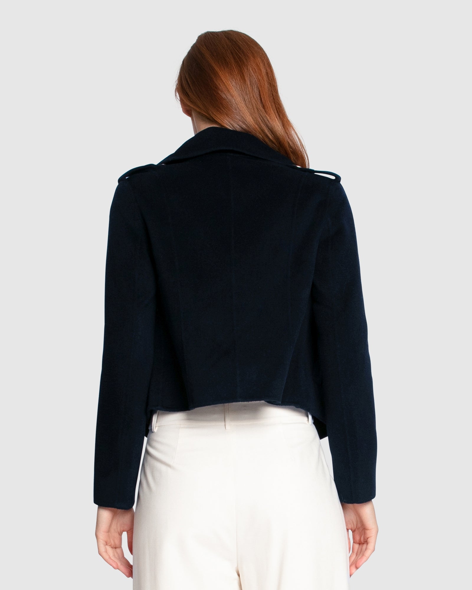 Women | Love Me Now Wool Blend Military Style Coat | Navy