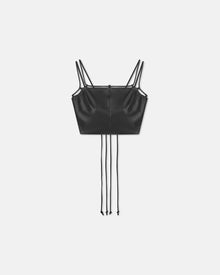 Loga Saleokobor Alt-Leather Top | Black