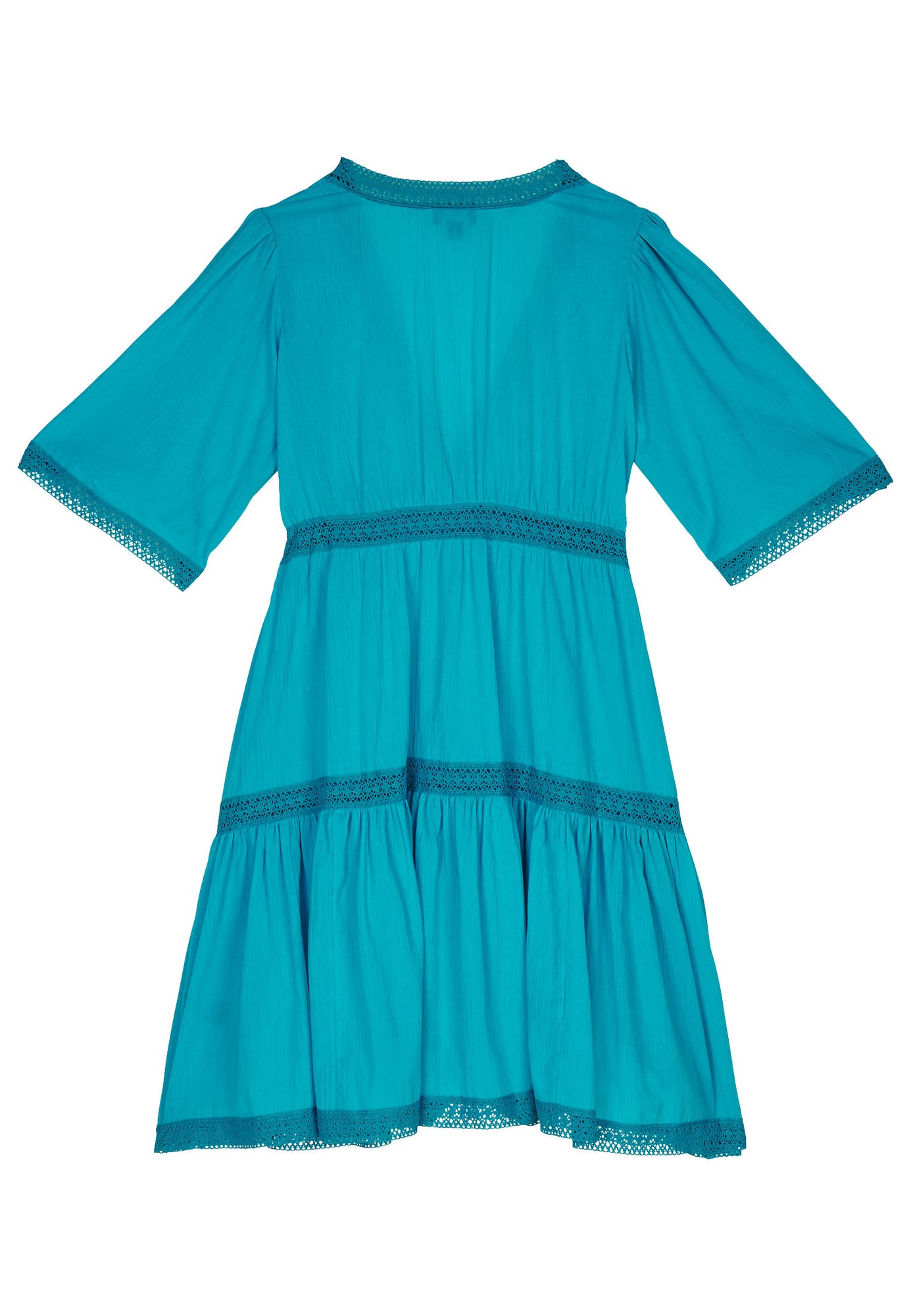 Women | Crepon & Galon Dress | Curacao