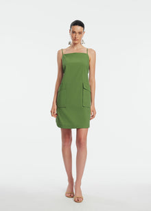 Tech Poplin Belted Dress | Cactus