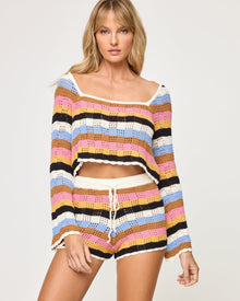 Lost Tides Top | Maldives Stripe