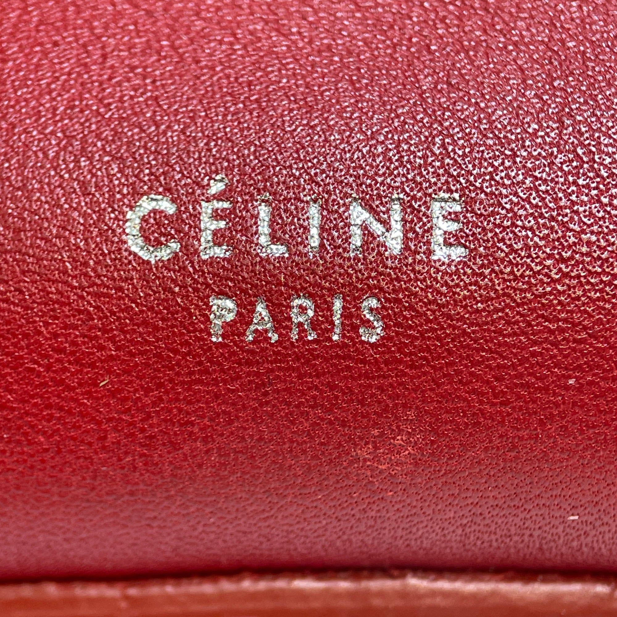 Celine | Pre-Owned Leather Big Bag Bucket Crossbody - II | Red