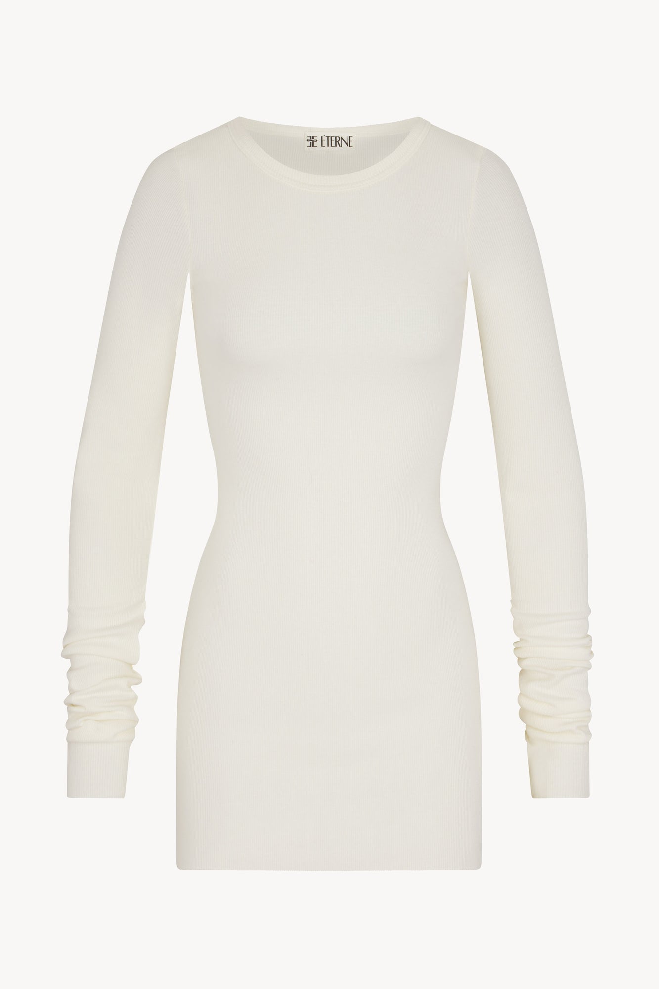 LONG SLEEVE CREWNECK MINI DRESS - ETERNE