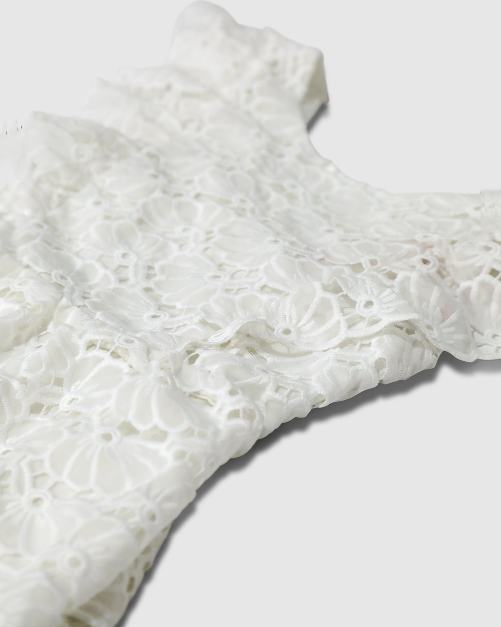 Kids | Love Story Crossover Back Lace Dress | White