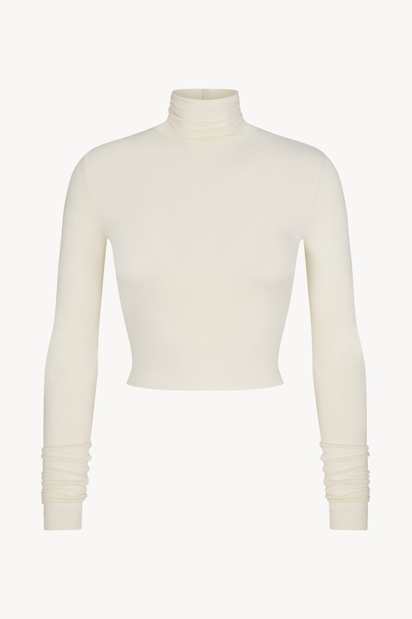 CROPPED FITTED TURTLENECK TOP - ETERNE