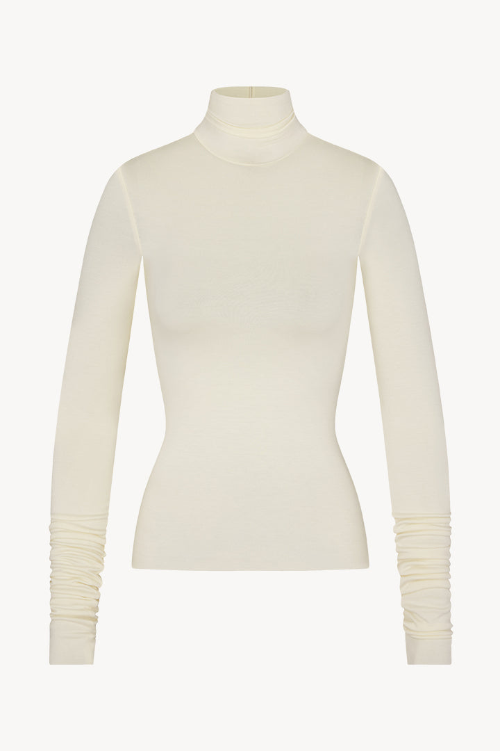FITTED TURTLENECK TOP - ETERNE