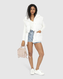 Women | Landslide Zip-Off Puffer Vest | Cream
