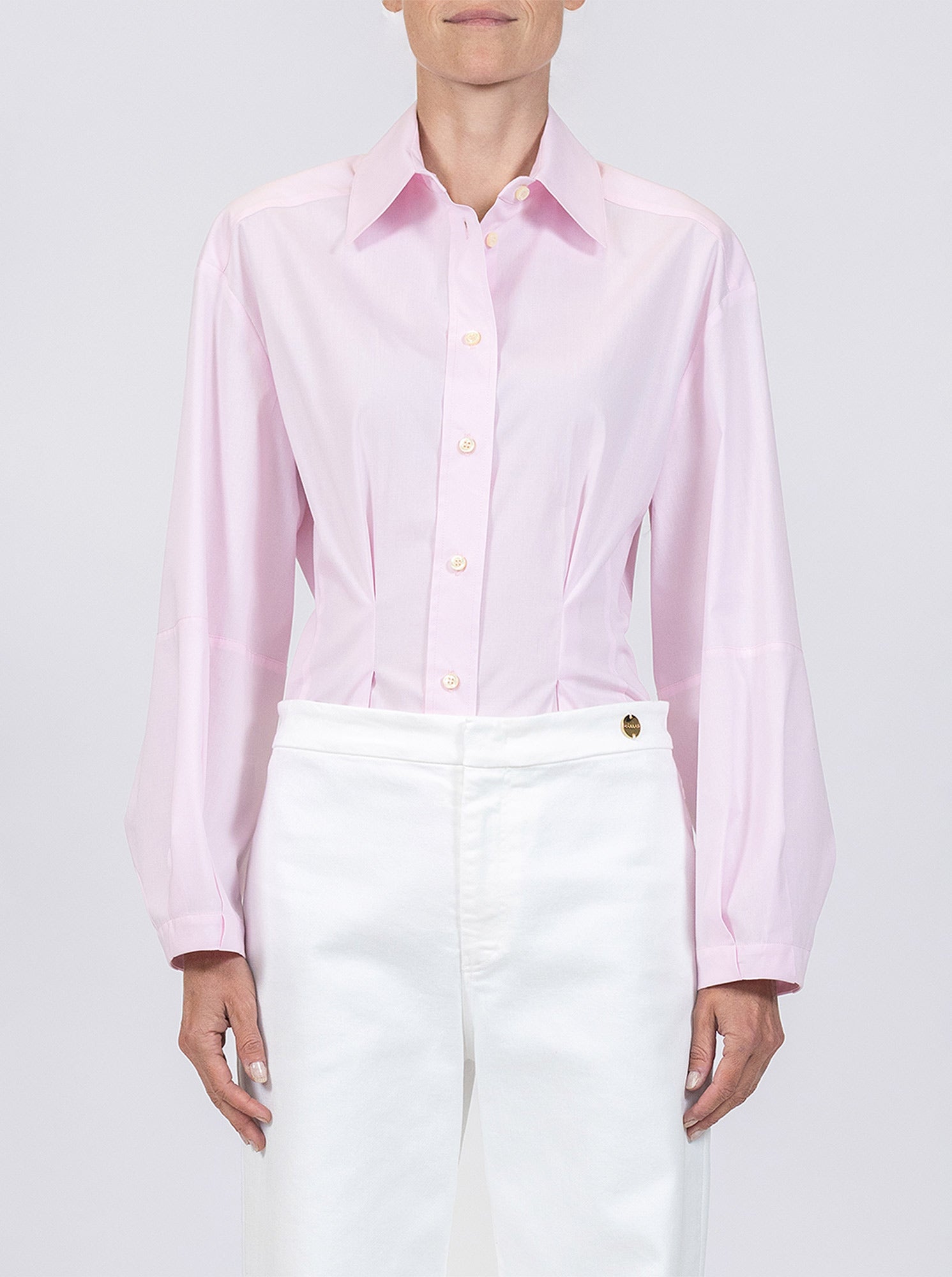 Lucia Lantern Sleeve Shirt | Pink
