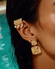 The Palma Pearl Ear Cuff | Faux Pearls | Gold