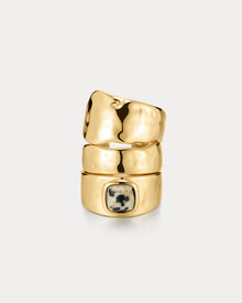 The Palma Ring Set | Set of 3 Rings | Gold