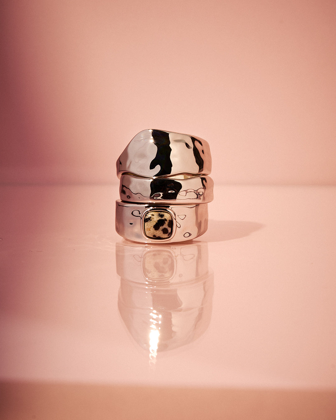 The Palma Ring Set | Set of 3 Rings | Silver