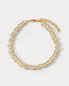 The Rio Rhinestone Anklet | Cubic Zirconia | Gold