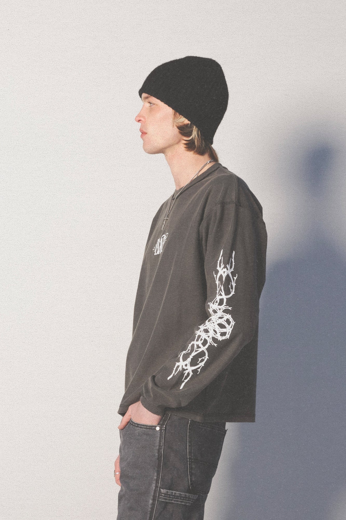 LWH Thorn Logo L x S Tee | Vintage Black