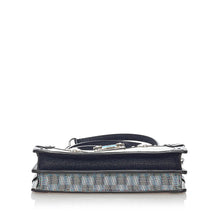 Louis Vuitton Pre-Owned Monogram Damier Pop Trunk Clutch | Women | Gray x Blue