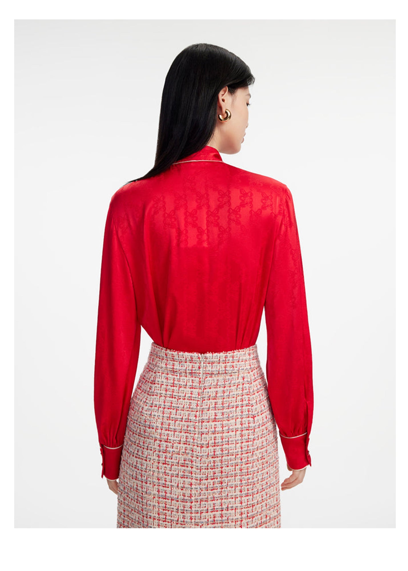 Lace-up Shirt | Red