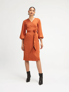Lala Dress | Solid Rust