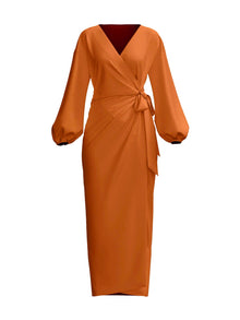 Lala Dress | Solid Rust