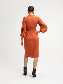Lala Dress | Solid Rust