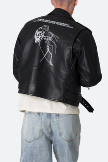 Leather Moto Jacket | Black
