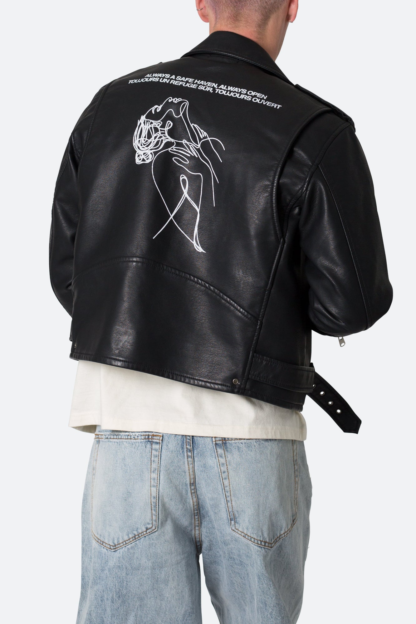 Leather Moto Jacket | Black