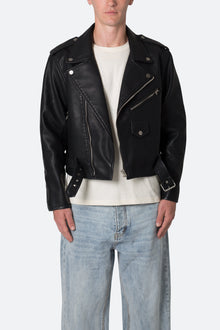 Leather Moto Jacket | Black