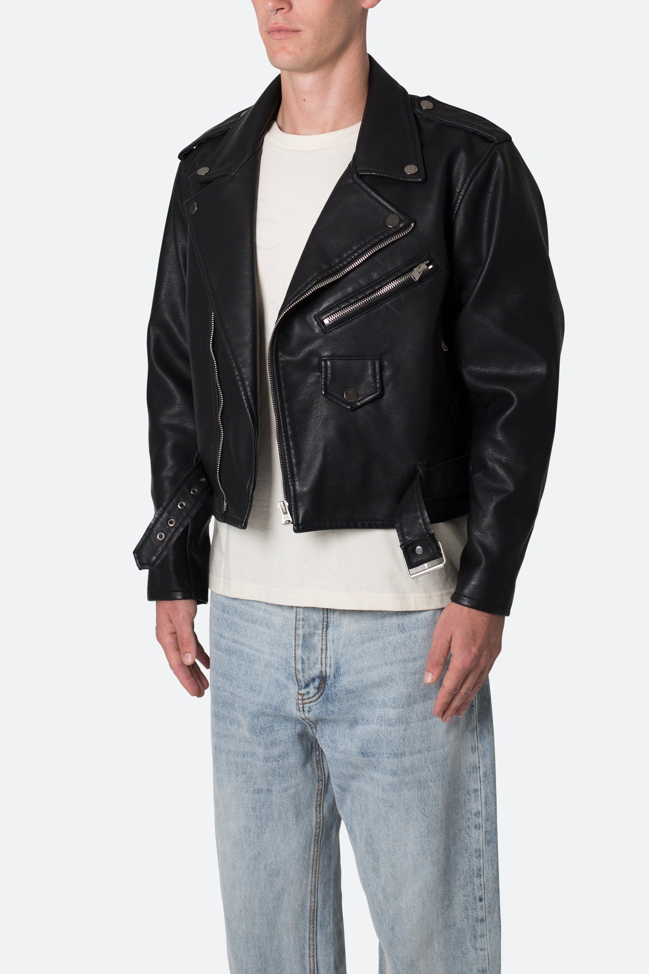 Leather Moto Jacket | Black