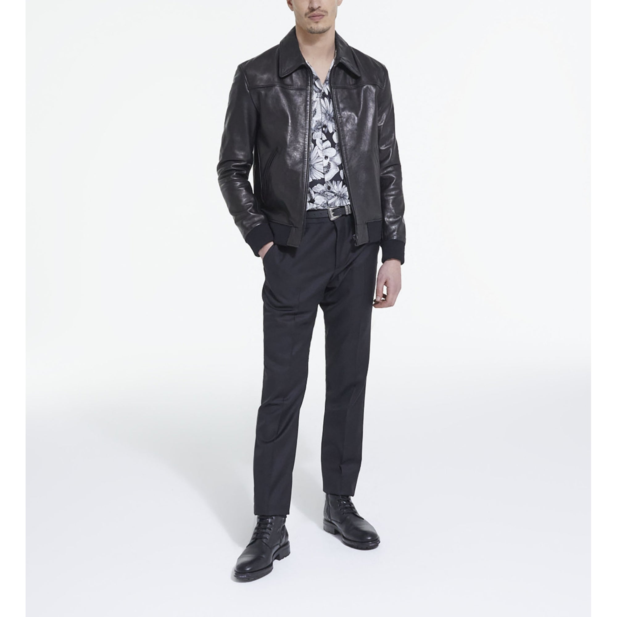 Leather Jacket | Men | Black