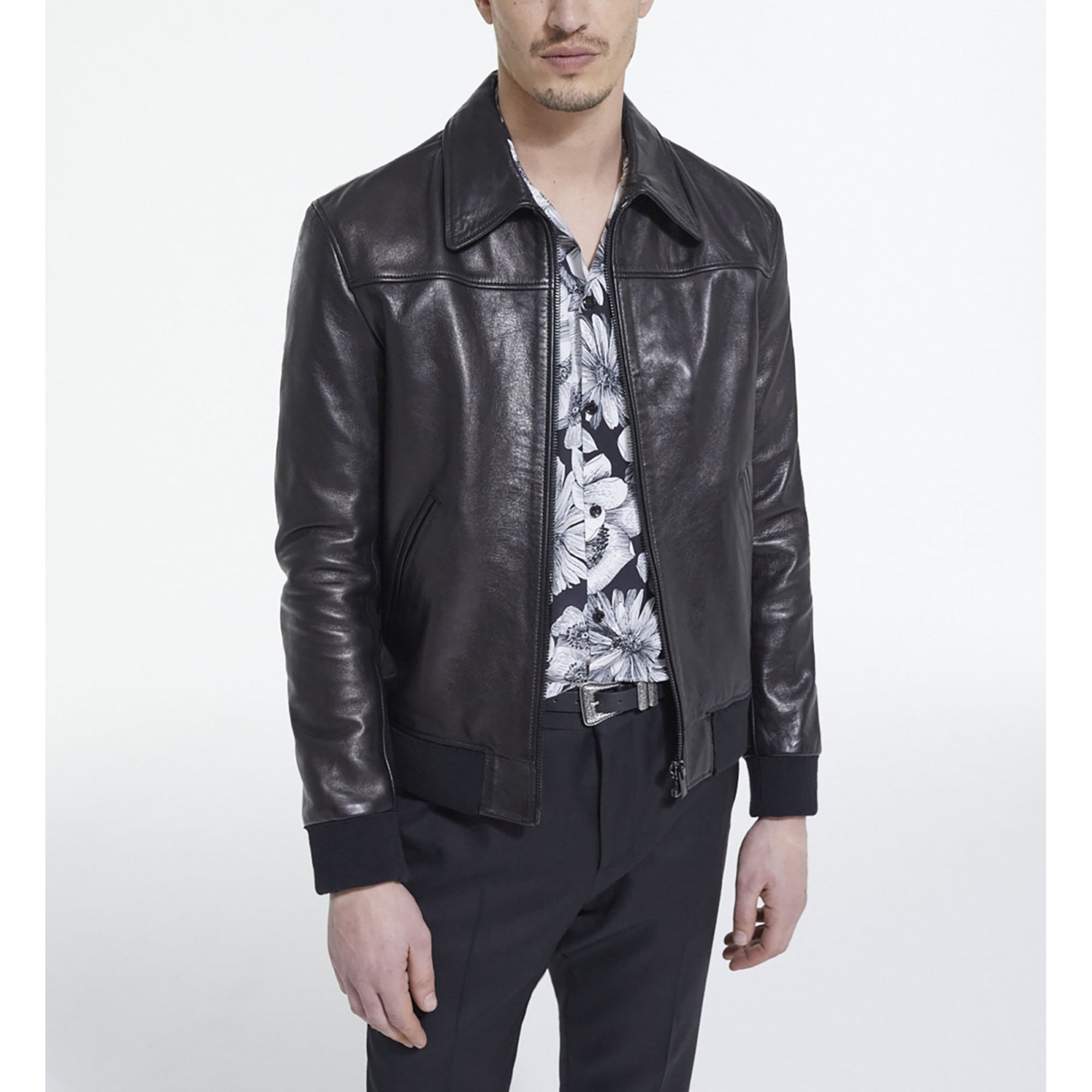 Leather Jacket | Men | Black