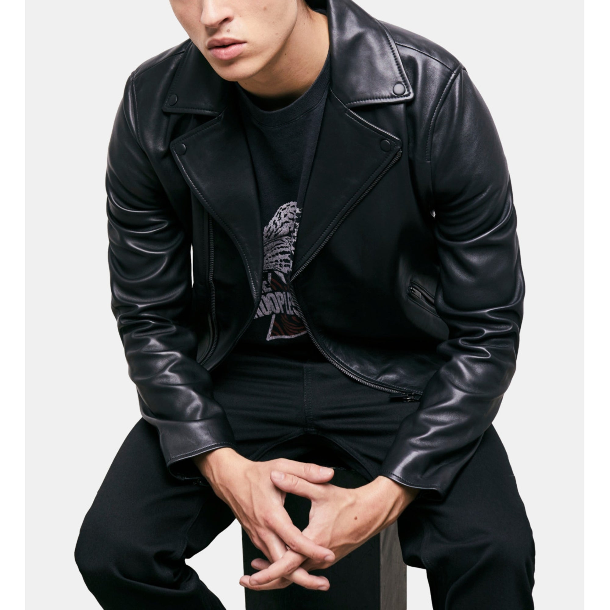 Leather Jacket | Men | Black