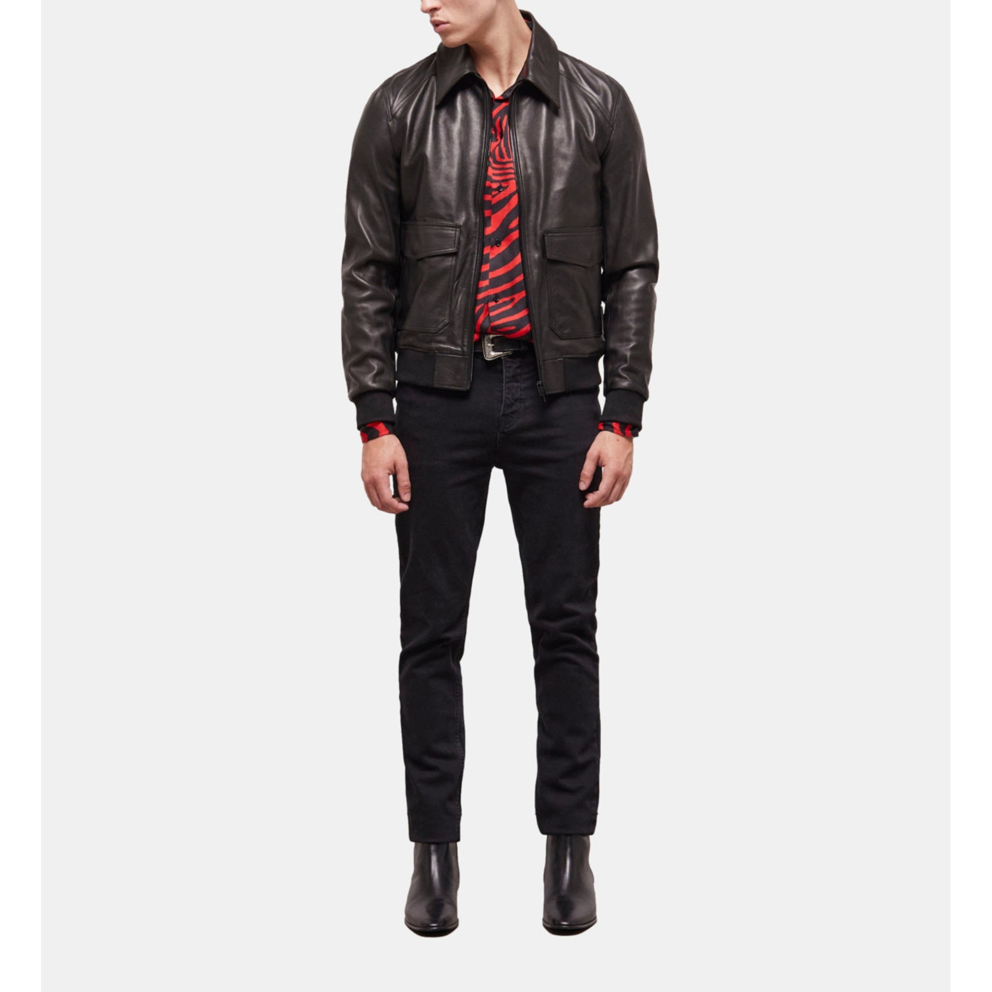 Leather Jacket | Men | Black