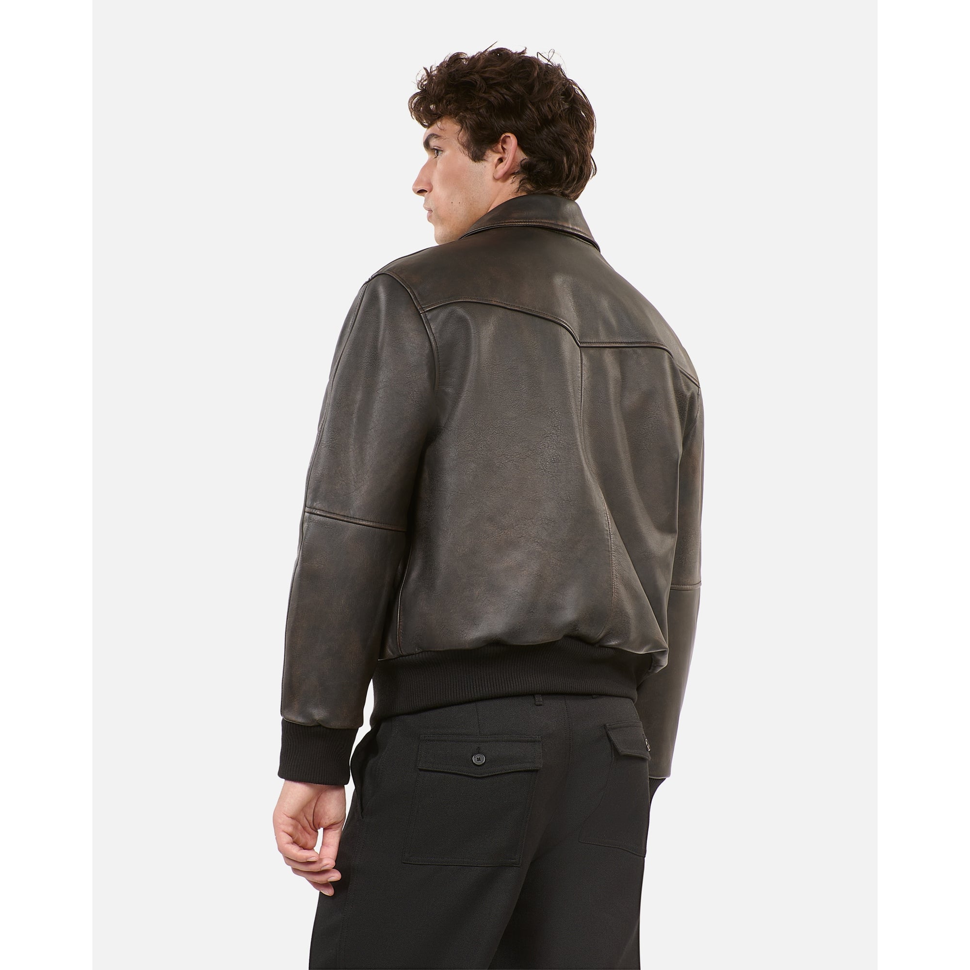 Leather Jacket | Men | Dark Brown