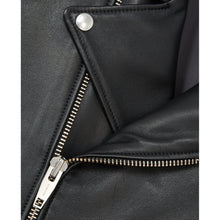 Leather Jacket With Belt And Zipper | Men | Black