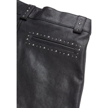 Leather Shorts With Studs | Women | Black