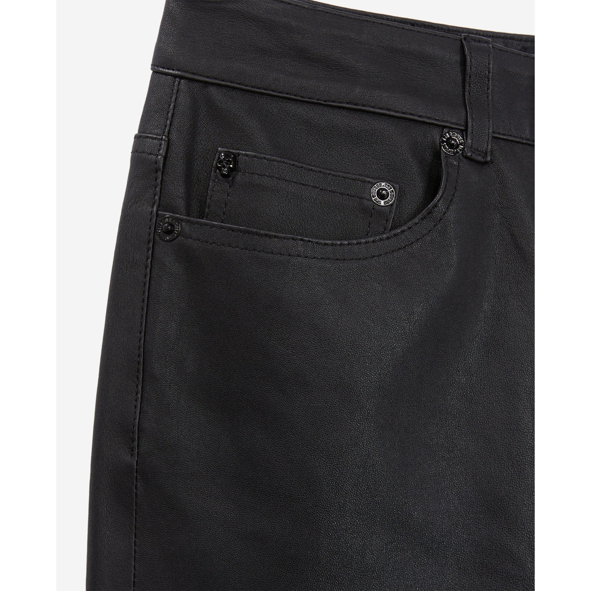 Leather Skinny Trousers | Women | Black