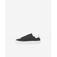 Leather Sneakers Contrasting Insert | Women | Black