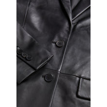 Leather Suit Jacket | Women | Black