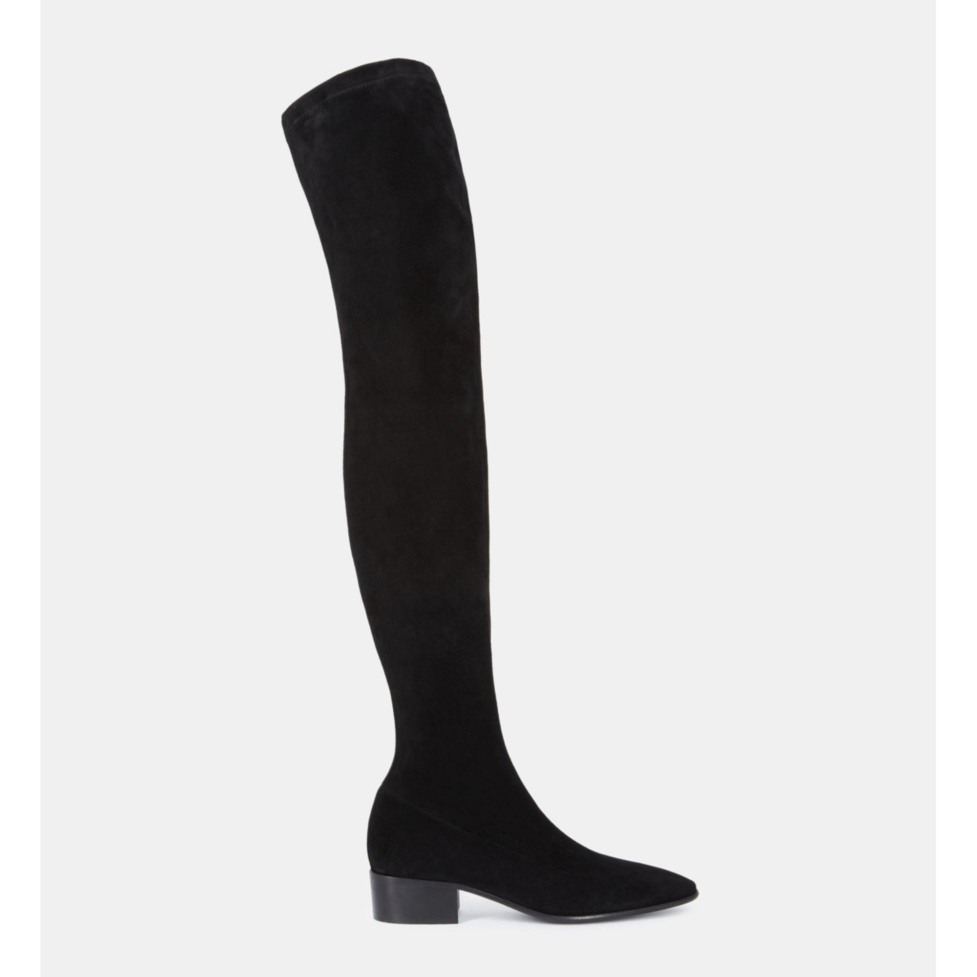 Leather Thigh-High Boots | Women | Black