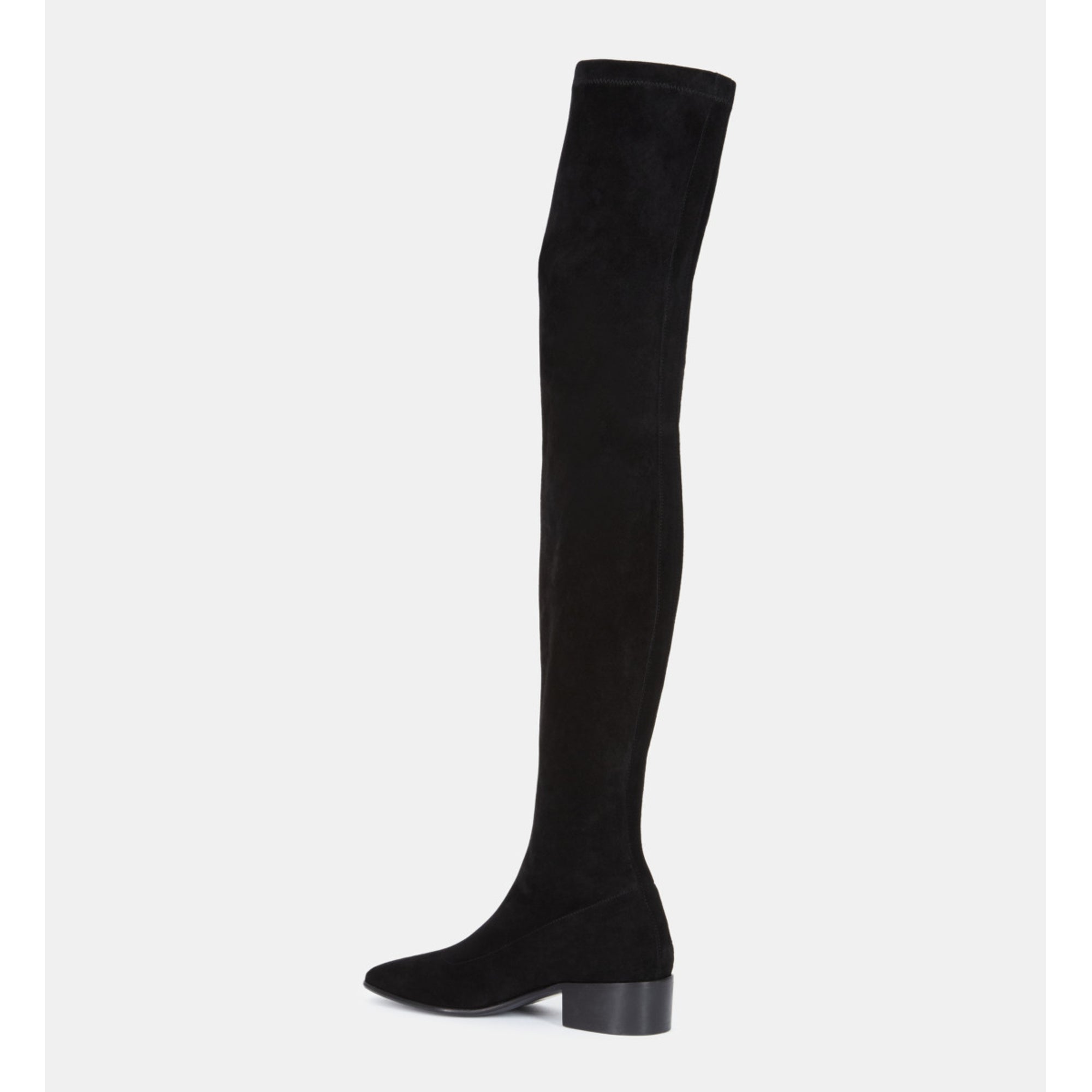 Leather Thigh-High Boots | Women | Black