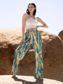 Leer Pants | Blossom Teal