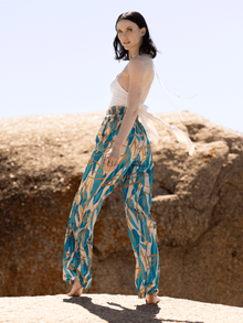 Leer Pants | Blossom Teal