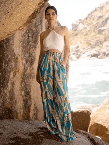 Leer Pants | Blossom Teal