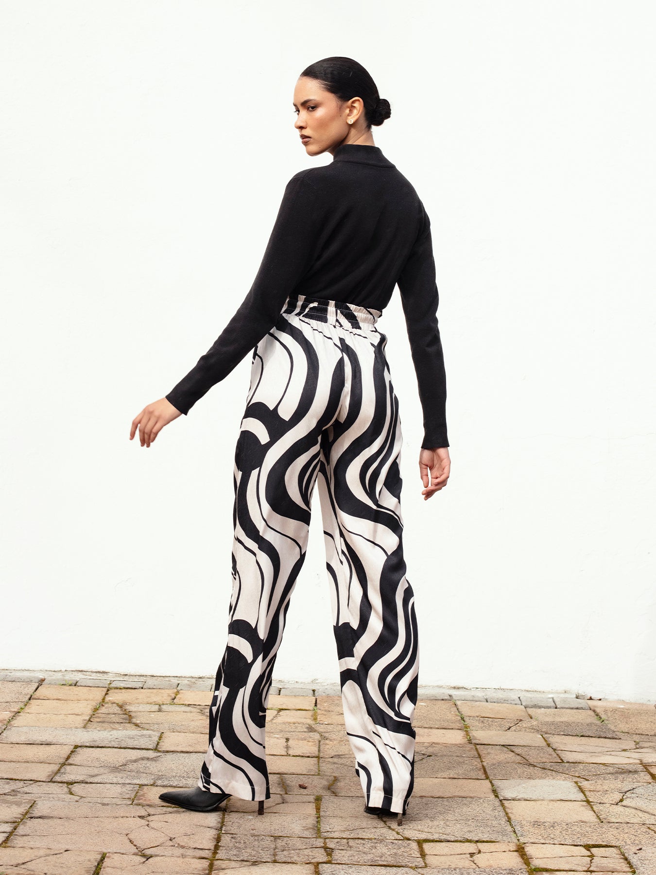 Leer Pants | Luze Noir