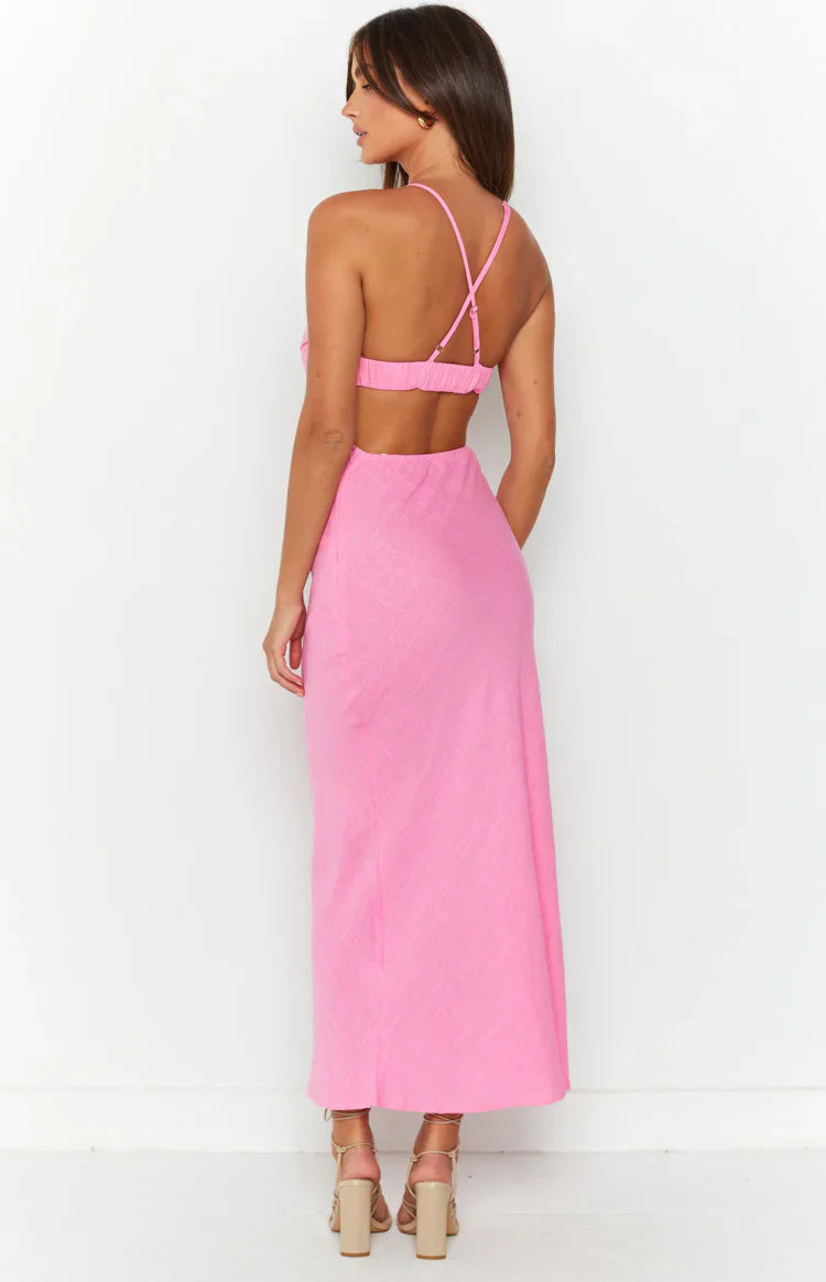 Lene Maxi Dress | Pink