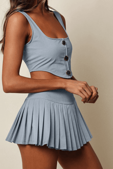 Tennis Skirt | Light Denim