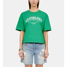 Light T-Shirt With Silverlake Serigraphy | Women | Green