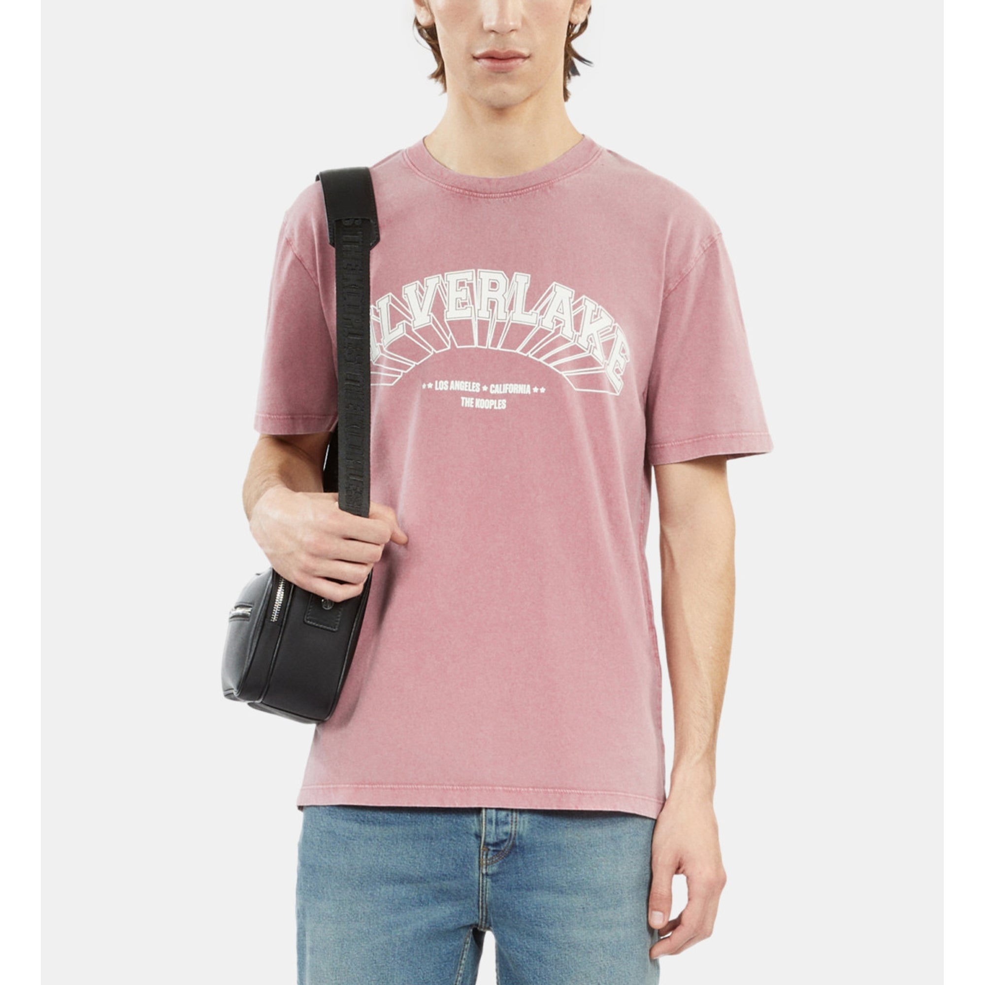 Light T-Shirt With Silverlake Serigraphy | Men | Pink Wood