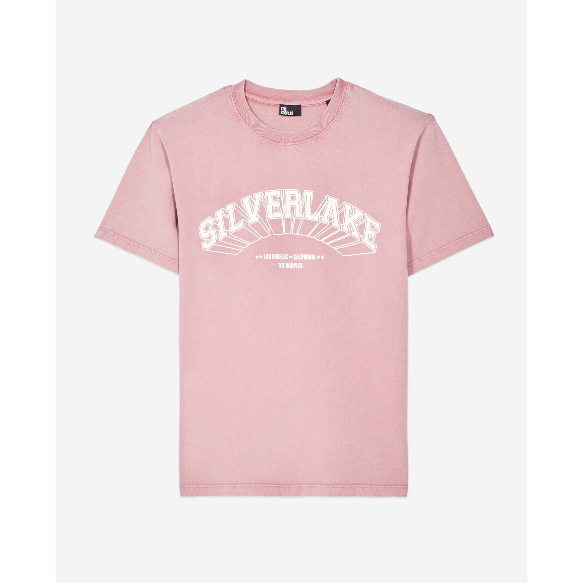 Light T-Shirt With Silverlake Serigraphy | Men | Pink Wood