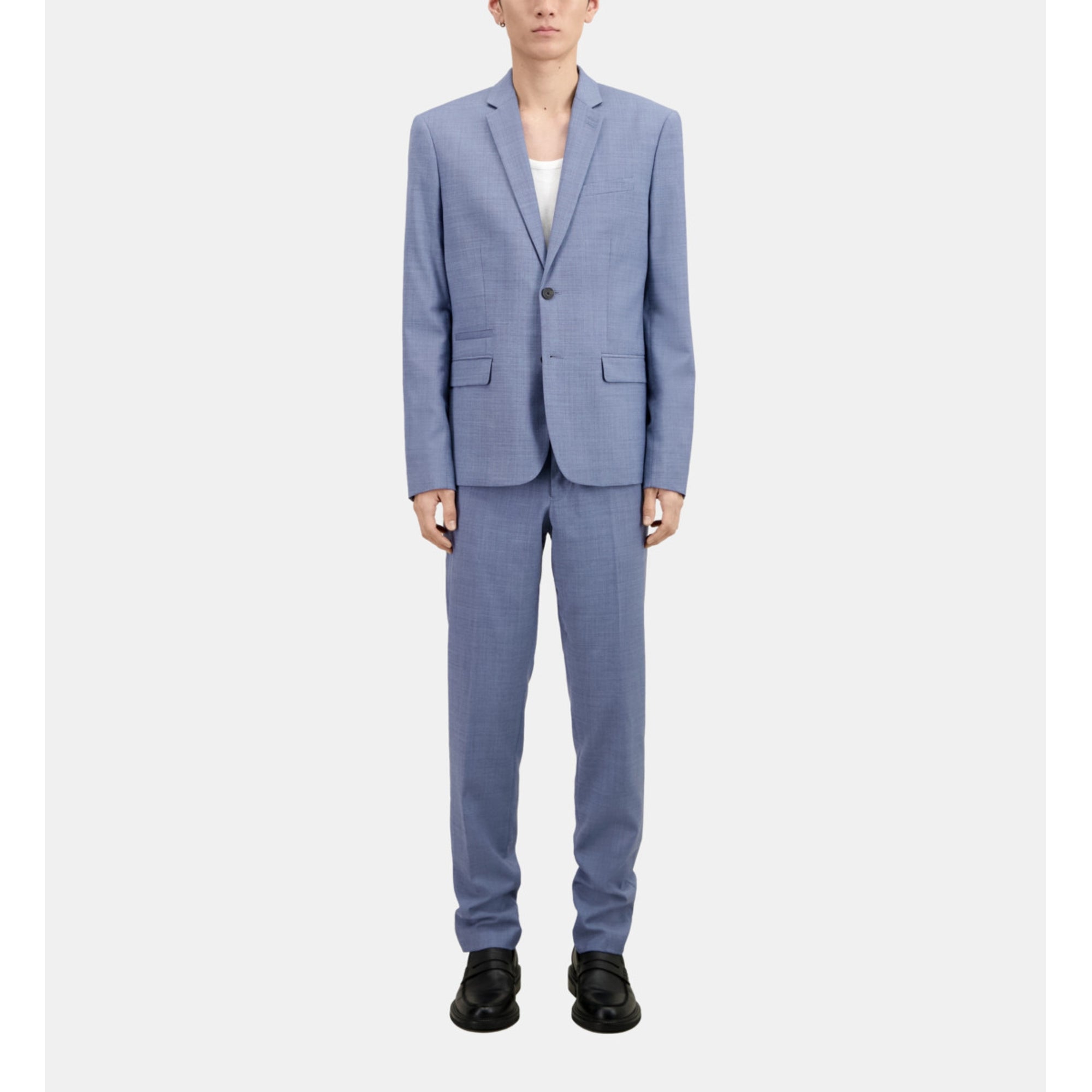 Light Wool Suit Jacket | Men | Blue