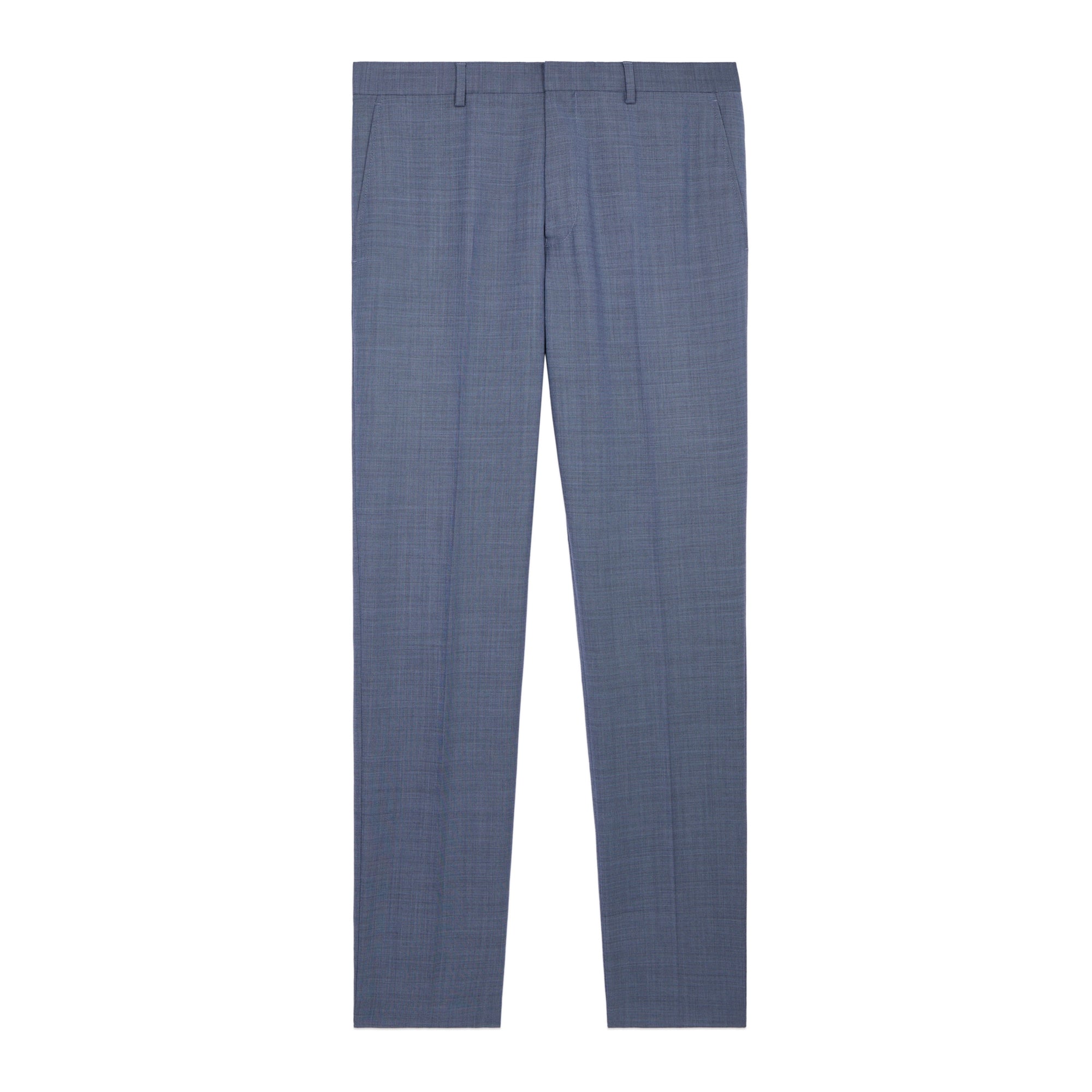 Light Wool Suit Trousers | Men | Blue