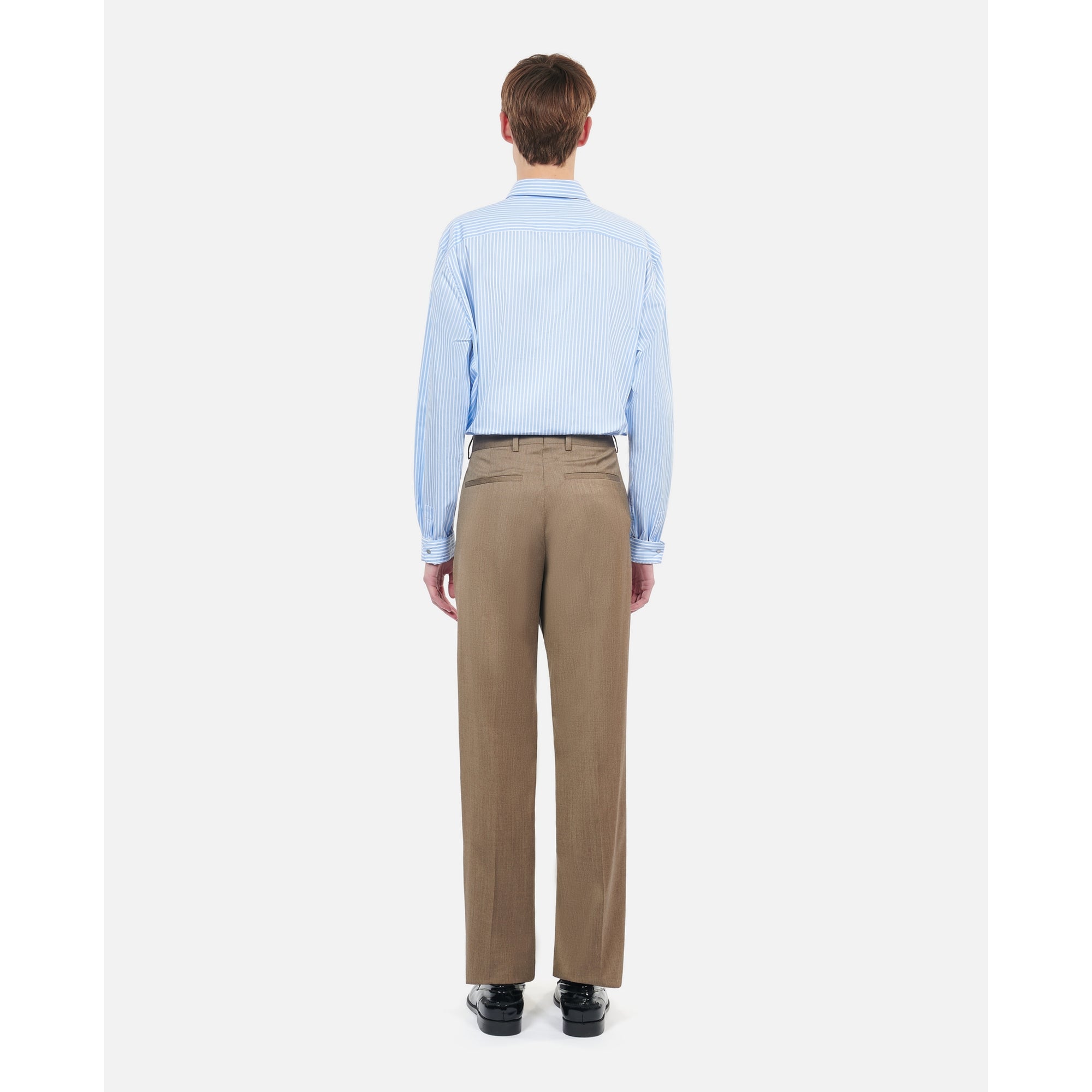 Light Wool Suit Trousers | Men | Brown